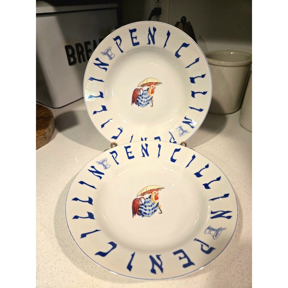 Vintage Jewish Penicillin Sigma The Tastesetter 9" Bowl Set of 2 VGC